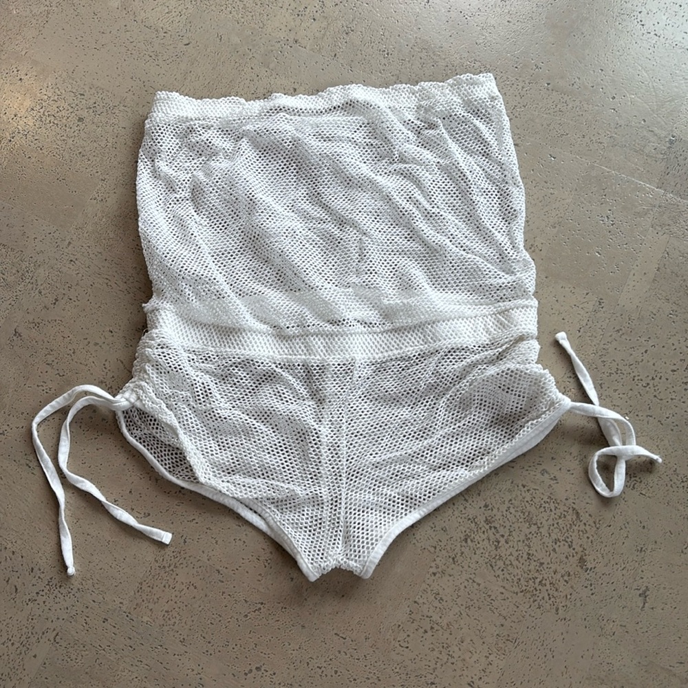 Victoria’s Secret Mesh Swim Coverup Strapless Romper
